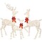 Best Choice Products 3-Piece Lighted Christmas Deer Set Outdoor Yard Decoration with 360 LED Lights, Stakes